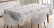 Soft Toned Dahlia Petals 3d Printed Tablecloth Home Decoration