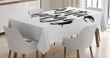 Cursive Vibe 3d Printed Tablecloth Home Decoration