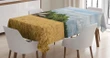 Cottage In A Wheat Field 3d Printed Tablecloth Home Decoration