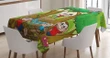 Kid Apes Play In Forest 3d Printed Tablecloth Home Decoration