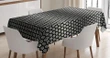 Halftone Hexagons Flowers 3d Printed Tablecloth Home Decoration