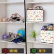 Colored Dragons And Clouds With Lettering Storage Bin Storage Cube
