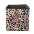 Vintage Style Mixed Leopard Skin Background Storage Bin Storage Cube
