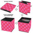 Little Poodle Dogs Ornate Of Pink And Red Contour Storage Bin Storage Cube