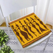 Traditional Border Ornated With Slim Beautiful Woman Silhouettes Chair Pad Chair Cushion Home Decor