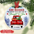 God Blessed The Broken Road Custom Name And Year Ornament Nice Design