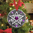 Purple Jewelry Witch Wicca Symbol Circle Ornament