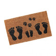 Foot Mark And Dog Claws Cool Design Doormat Home Decor