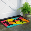 Stylish Multi-Colour HipHop Dancing Design Doormat Home Decor