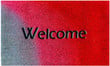 Welcome Red And Gray Background Design Doormat Home Decor