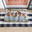 Cute Yorkies It Is Okay To Be Yourself Merry Christmas Doormat Home Decor