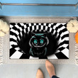 Gift For Cat Lovers Halloween Black Cat Smiling Doormat Home Decor
