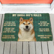 My Shiba Inu Dog Rules I Make The Rules Doormat Home Decor