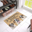 Funny St Bernard Dogs Welcome People Gift For Dogs Lovers Doormat Home Decor