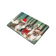 Christmas Chihuahua Winter In Forest Doormat Home Decor