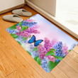 Butterfly With Flower Colorful Beautiful Gift Idea Doormat Home Decor