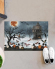 Halloween Welcome To The Little Jungle Of Bats Design Doormat Home Decor