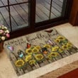 Alwasy Stay Butterfly Sunflower Garden Fence House Elements Doormat Home Decor