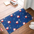 Christmas Tiny Santa Snowflake Printed Carpet Doormat Welcome Mat Housewarming Home Decor Funny Doormat Gift Idea