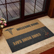 Welcome Home Safe Gift For Nurse Doormat Home Decor