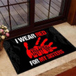 Native American I Wear Red For My Sisters Doormat Home Decor