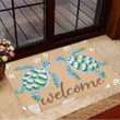 Welcome Turtles Doormat Home Decor Gift Idea For Turtle Lovers