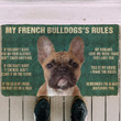 French Bulldog House Rules I Am Always Watching You Harlequin Doormat Home Decor