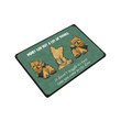 Yorkshire Butt Time You Come In The Door Design Doormat Home Decor