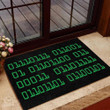 Programmer Gift Ideas Welcome In Binary Doormat Home Decor