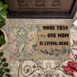 More Than One Mom Is Living Here LGBT Support Doormat Home Decor