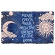 Halloween Sun And Moon Please Check Your Negative Energy Doormat Home Decor