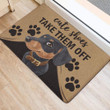 Cute Shoes Take Them Off Dachshund With Leather Belt Doormat Home Decor