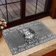 Viking Odin And Axes Man Portrait Grey Theme Design Doormat Home Decor