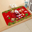 Santa Christmas Big Gift Colorful Doormat Home Decor
