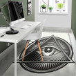 Unique Illuminati Symbol Pattern Background Print Area Rug