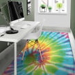 Swirl Tie Dye Pattern Background Print Area Rug