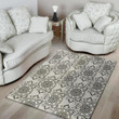 Cool Zentangle Floral Pattern Background Print Area Rug