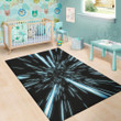 Cool Hyperspace Lightspeed Pattern Background Print Area Rug