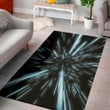 Cool Hyperspace Lightspeed Pattern Background Print Area Rug