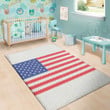 Cute Knitted American Flag Pattern Background Print Area Rug