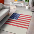 Cute Knitted American Flag Pattern Background Print Area Rug