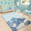 Cool Alps Mountain Pattern Background Print Area Rug