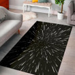 Cool Galaxy Hyperspace Pattern Background Print Area Rug