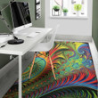 Mystery Psychedelic Fractal Pattern Background Print Area Rug