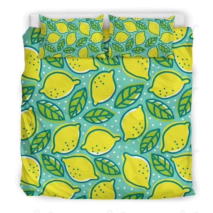 Fresh Fruit Lemon Pattern Bedding Set Bedroom Decor