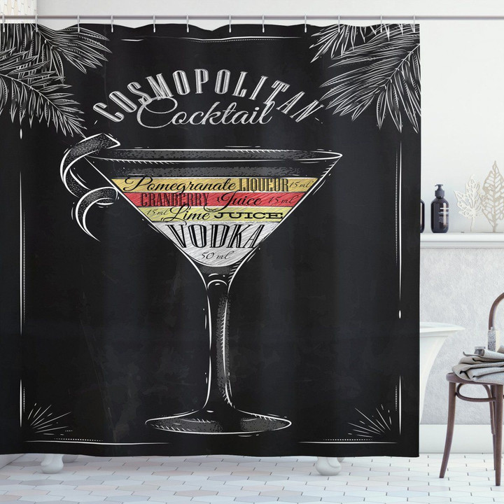 Cosmopolitan Recipe Shower Curtain