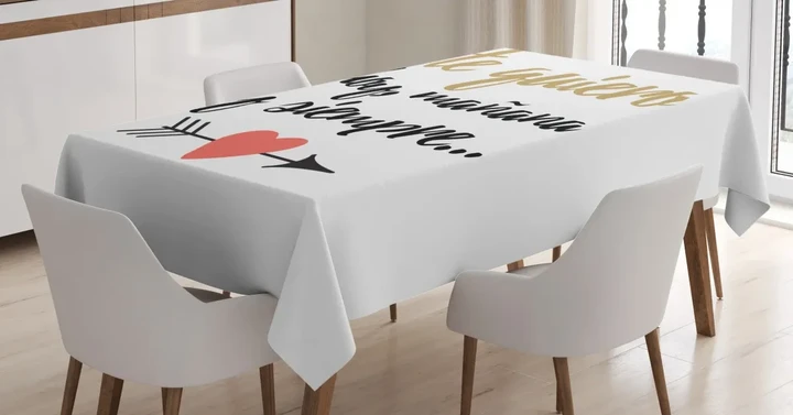 Te Quiero Love Words 3d Printed Tablecloth Home Decoration