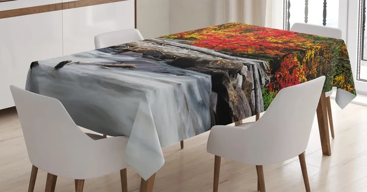 Fall Forest Driftwood 3d Printed Tablecloth Home Decoration
