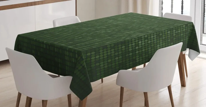 Spotty Futuristic 3d Printed Tablecloth Home Decoration