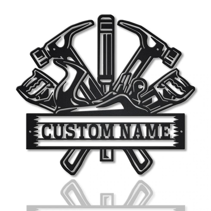 Carpenter Tools Custom Name Cut Metal Sign Nice Design